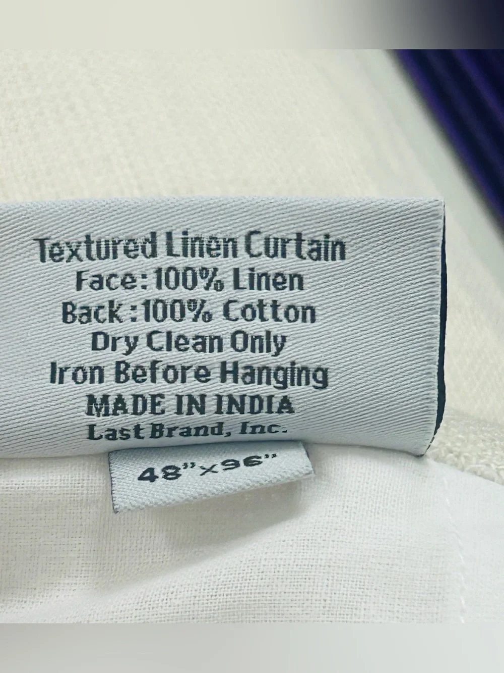 NWOT QUINCE Set Of 2 48x96 Heavyweight European Linen Curtains Sand 8328